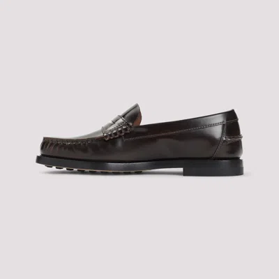 Tod's Brown Slip On Loafers In Brown