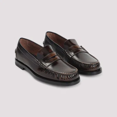 Tod's Brown Slip On Loafers In Brown