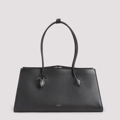 Alaïa Le Teckel Leather Tote Bag In Black