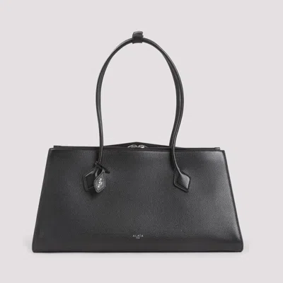Alaïa Le Teckel Leather Tote Bag In Black