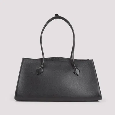 Alaïa Le Teckel Leather Tote Bag In Black