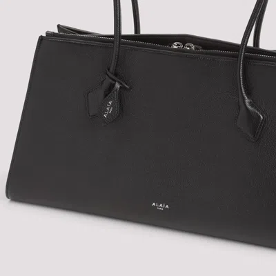 Alaïa Le Teckel Leather Tote Bag In Black
