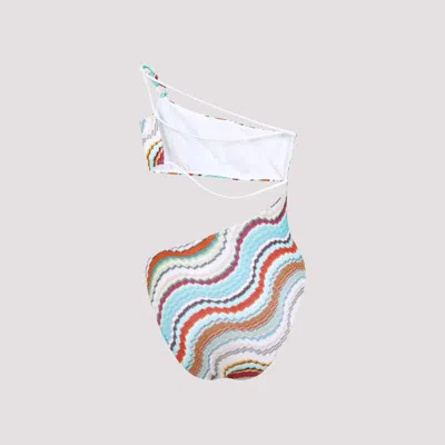 Missoni Patterned One-piece Swimsuit In Multicolour