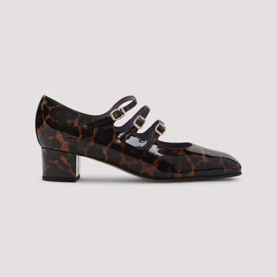 Carel Kina Mary Jane Pumps With Leopard Pattern In Brown