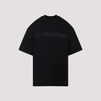 Jil Sander Logo T-shirt In Black