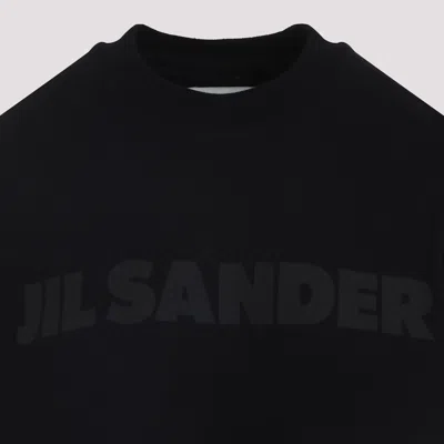 Jil Sander Logo T-shirt In Black