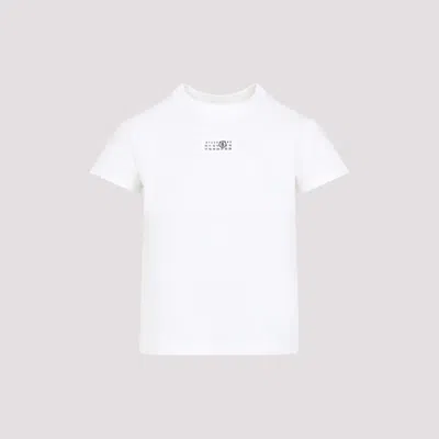 Mm6 Maison Margiela Mm6 By Maison Margiela Numeric Cotton Jersey T-shirt In White