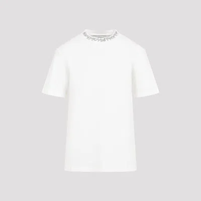 Golden Goose Crystal Crew Neck T-shirt In White