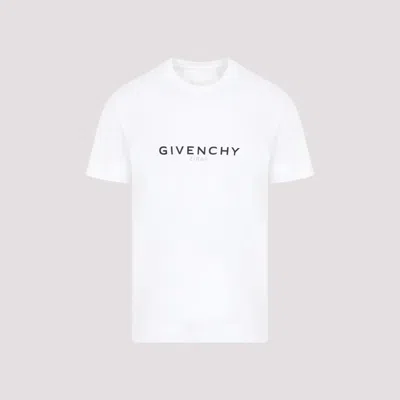 Givenchy Men White Cotton T-shirt