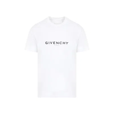 Givenchy Men White Cotton T-shirt
