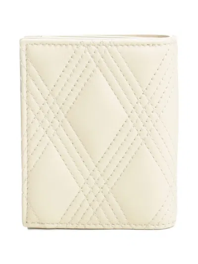 Valentino Quilted 67 Leather Wallet In Neutral