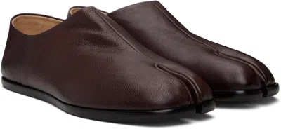 Maison Margiela Tabi Babouches Flats In Animal Print