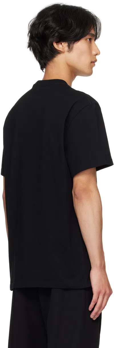 Alexander Mcqueen Logo Lettering Crewneck T-shirt In Black
