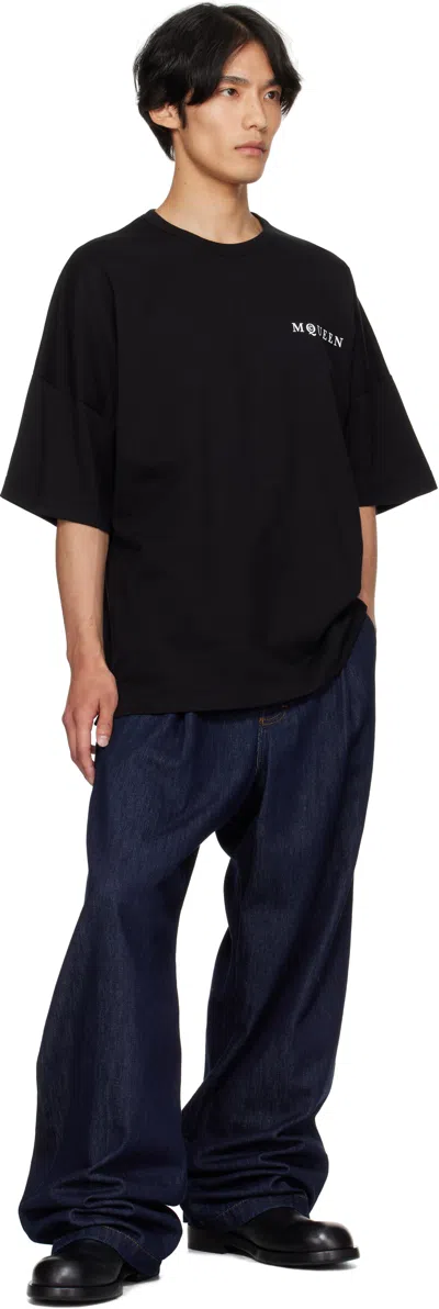 Alexander Mcqueen Exploded Logo Over Fit T Shirt In Animal Print