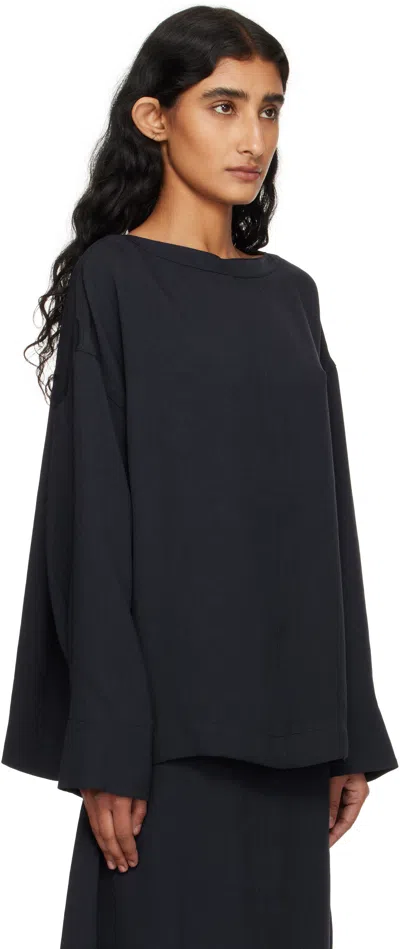 Studio Nicholson Long Sleeve Shirt In Blue