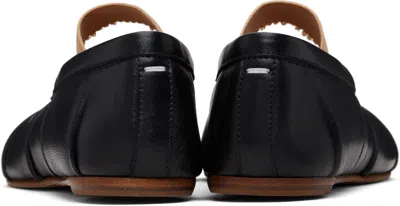 Maison Margiela Alexander Mcqueen Pastel Pink Raffia Tread Slick Sneakers In Black