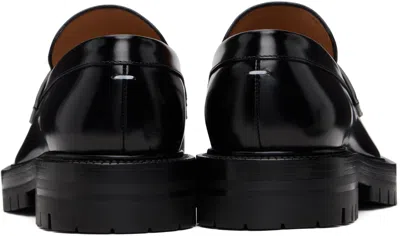 Maison Margiela 30mm Tabi County Leather Loafers In Black