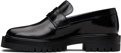 Maison Margiela 30mm Tabi County Leather Loafers In Black