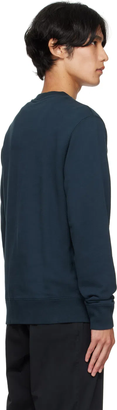 Maison Kitsuné Logo Sweatshirt In Blue