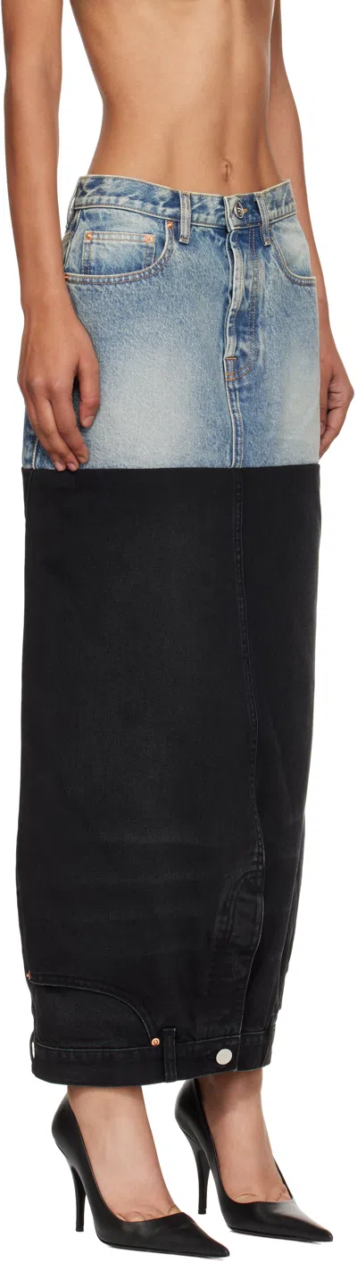 Vetements Double Midi Skirt In Multi