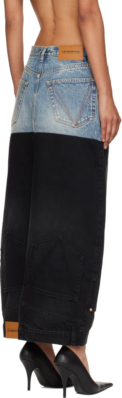 Vetements Double Midi Skirt In Multi