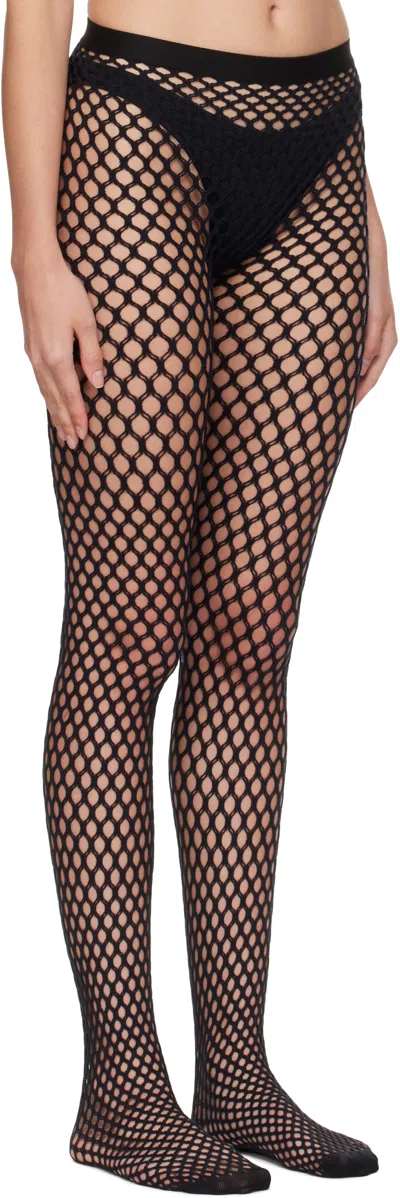 Wardrobe.nyc Seamless Knit Tights In Black