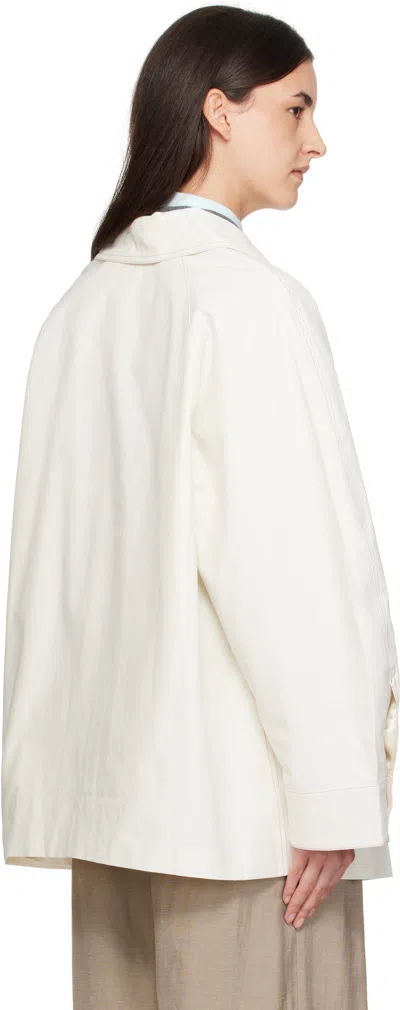 Cordera Off-white Patch Pocket Jacket In White