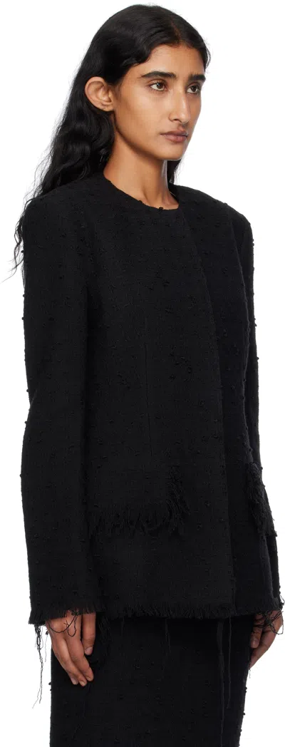 Gia Studios Black Thalia Blazer In Black