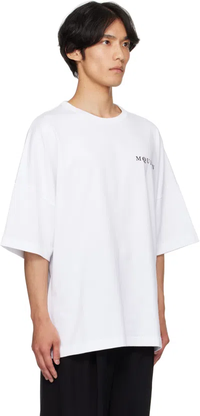 Alexander Mcqueen Alexander Mc Queen White Oversized T Shirt With Logo