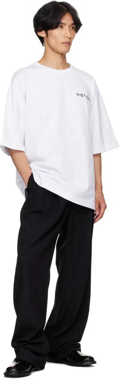 Alexander Mcqueen Alexander Mc Queen White Oversized T Shirt With Logo