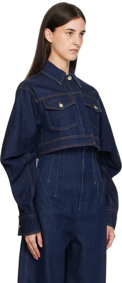 Sportmax Giacca Sir In Denim Blu In Blue