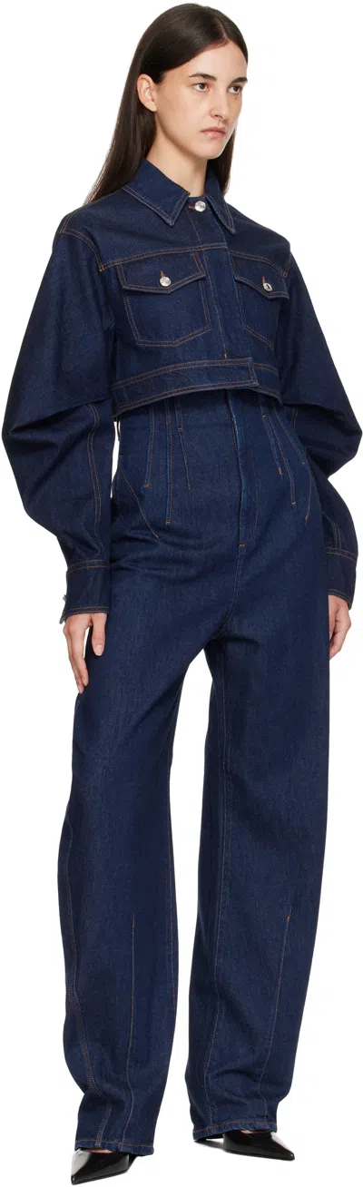 Sportmax Giacca Sir In Denim Blu In Blue
