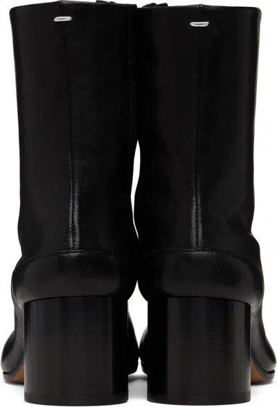 Maison Margiela Tabi Split-toe Leather Ankle Boots In Black