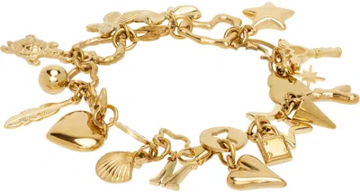 Marland Backus Charm Bracelet In Gold