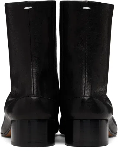 Maison Margiela Boots Tabi H30 En Cuir De Veau Vintage Noir In Brown