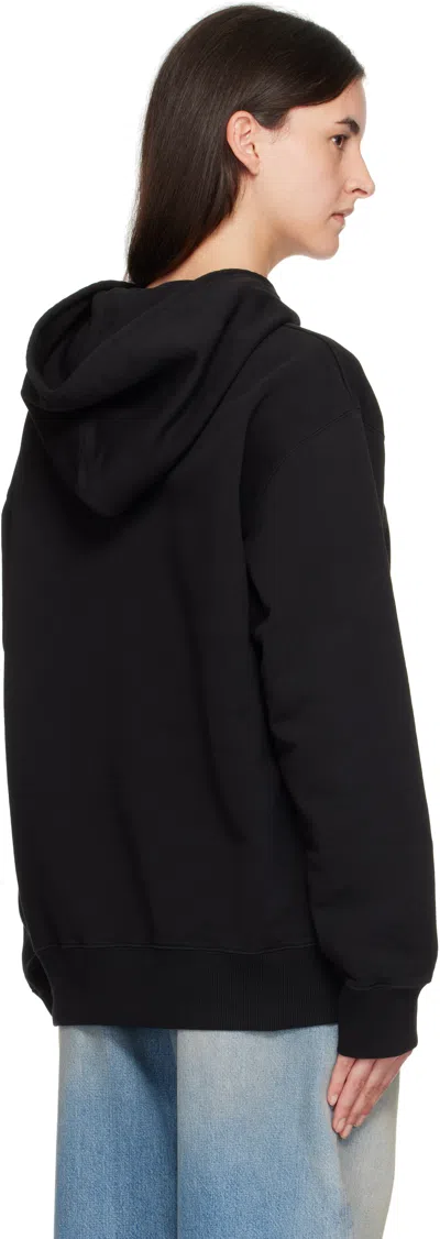 Mm6 Maison Margiela Mm6 By Maison Margiela Relaxed-fit Cotton Hoodie With Adjustable Drawstring In Black