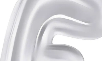 Simona Bubble Initial Pendant Necklace In Metallic