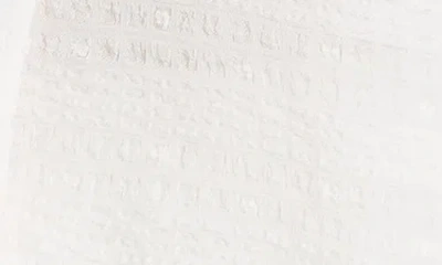 Max Studio Swiss Dot Button Top In White