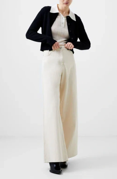 French Connection Crop Cardigan In Black