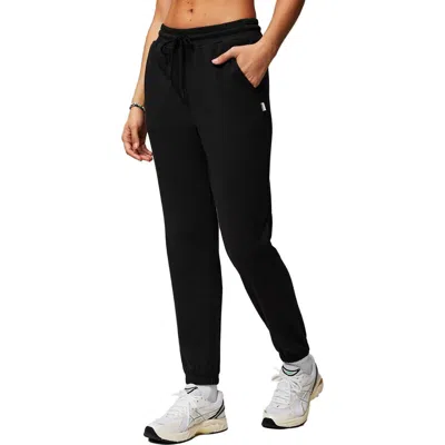 Fabletics Year Round Terry High-waisted Sweatpant In Black