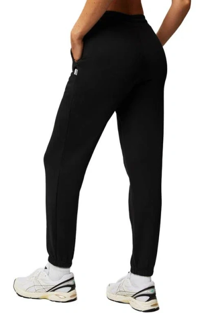 Fabletics Year Round Terry High-waisted Sweatpant In Black