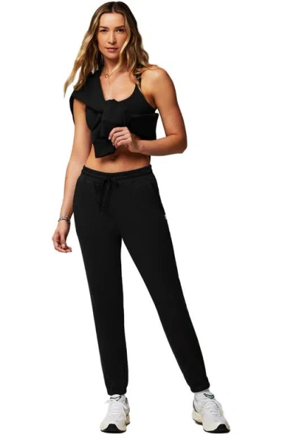 Fabletics Year Round Terry High-waisted Sweatpant In Black