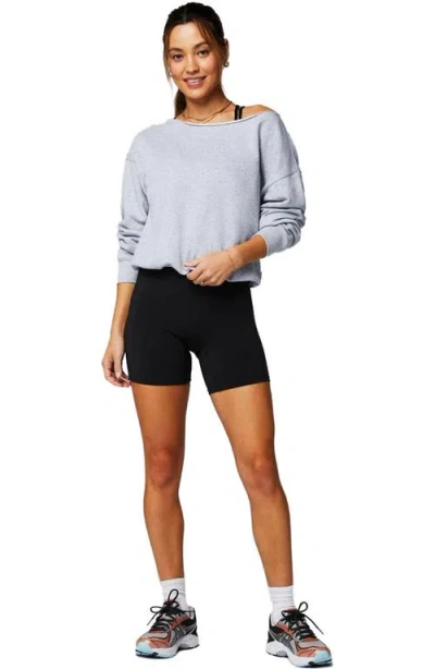 Fabletics Year Round Terry Off Shoulder Sweatshirt