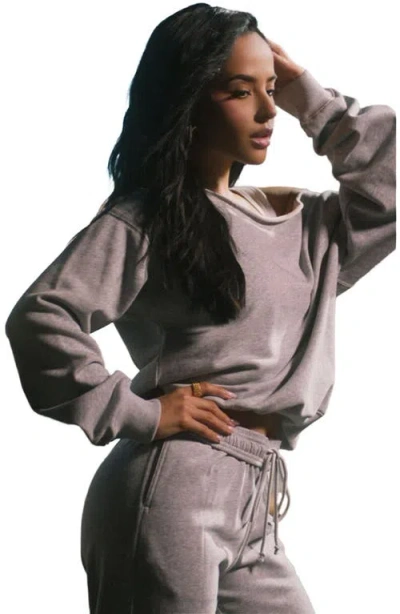 Fabletics Year Round Terry Off Shoulder Sweatshirt