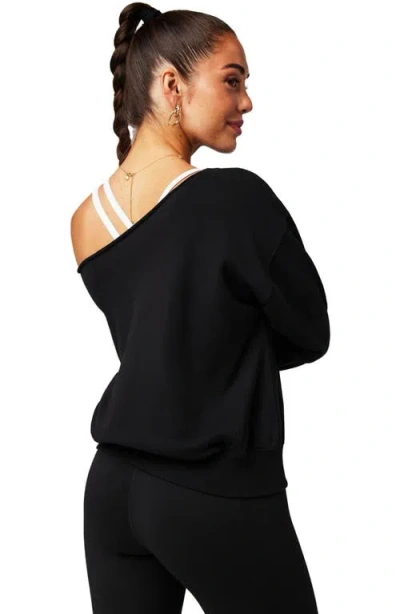Fabletics Year Round Terry Off Shoulder Sweatshirt In Multi