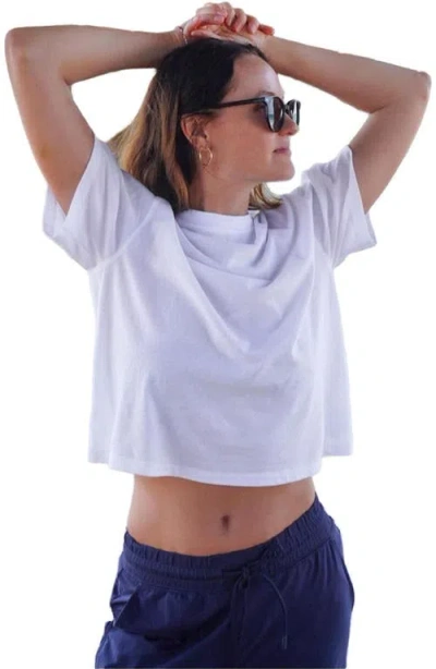 Fabletics 100% Cotton Boxy Tee In White