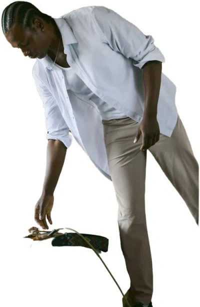 Fabletics The Don Long Sleeve Button Up In White