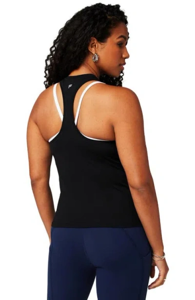 Fabletics Feather Tech+ Racerback Tank In Black