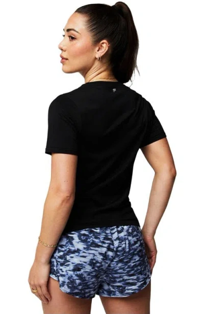 Fabletics Feather Tech+ Short-sleeve Top In Black