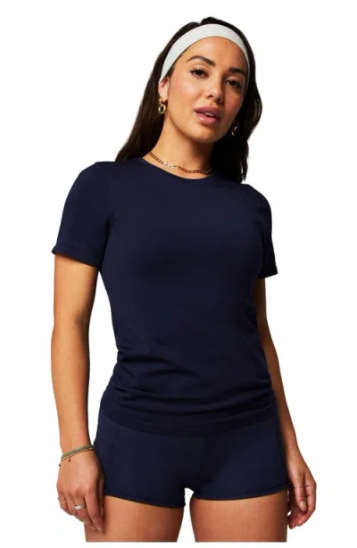 Fabletics Feather Tech+ Short-sleeve Top In Black